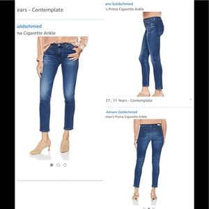 「SOLD」AG The Prima Cigarette Ankle size 27